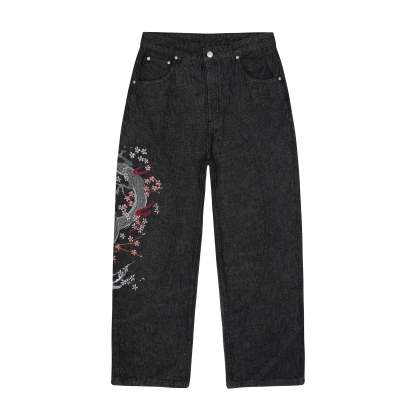 "yakuza" raw Denim black 02-Coordom