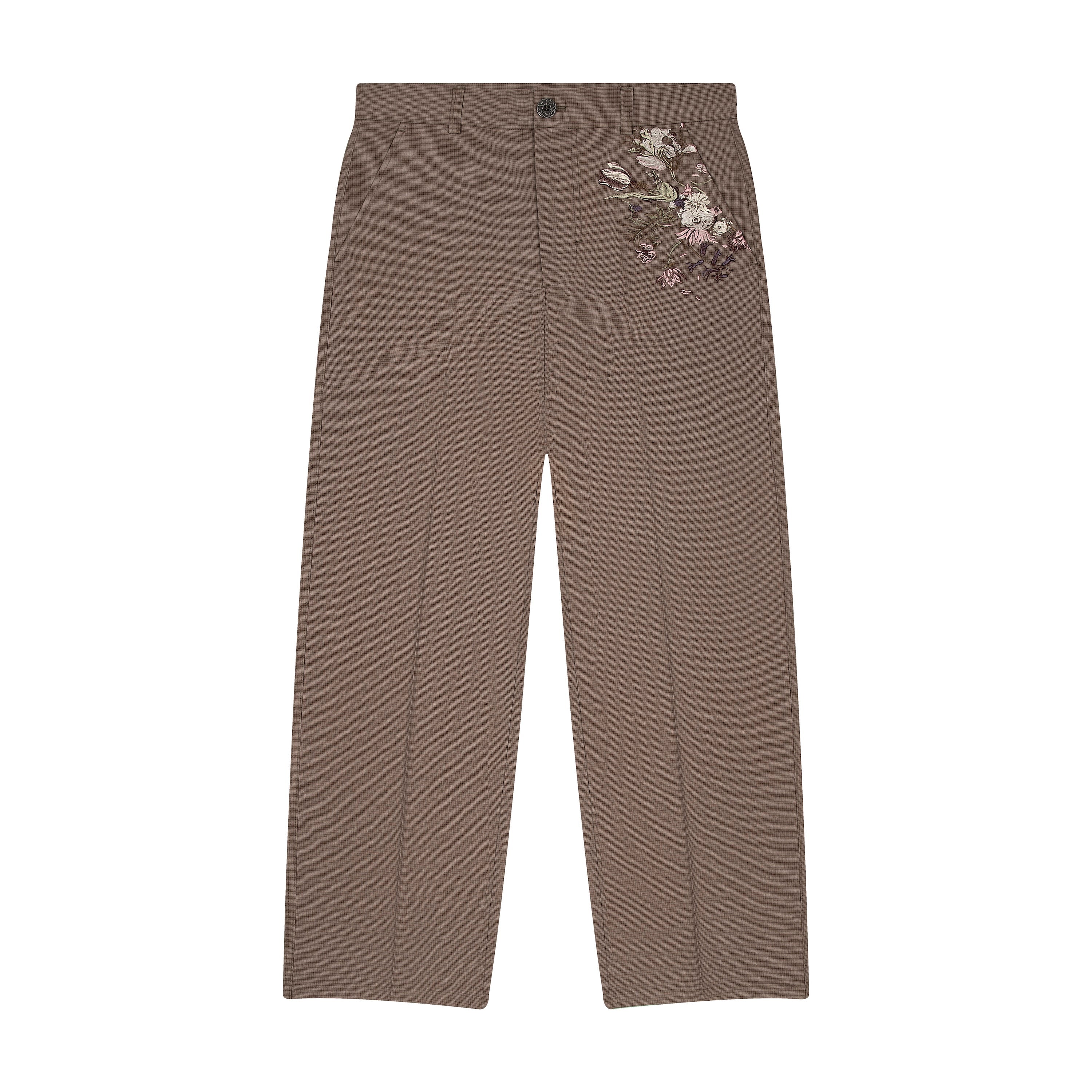 "garden of eden" plaid patterned Trousers-Coordom