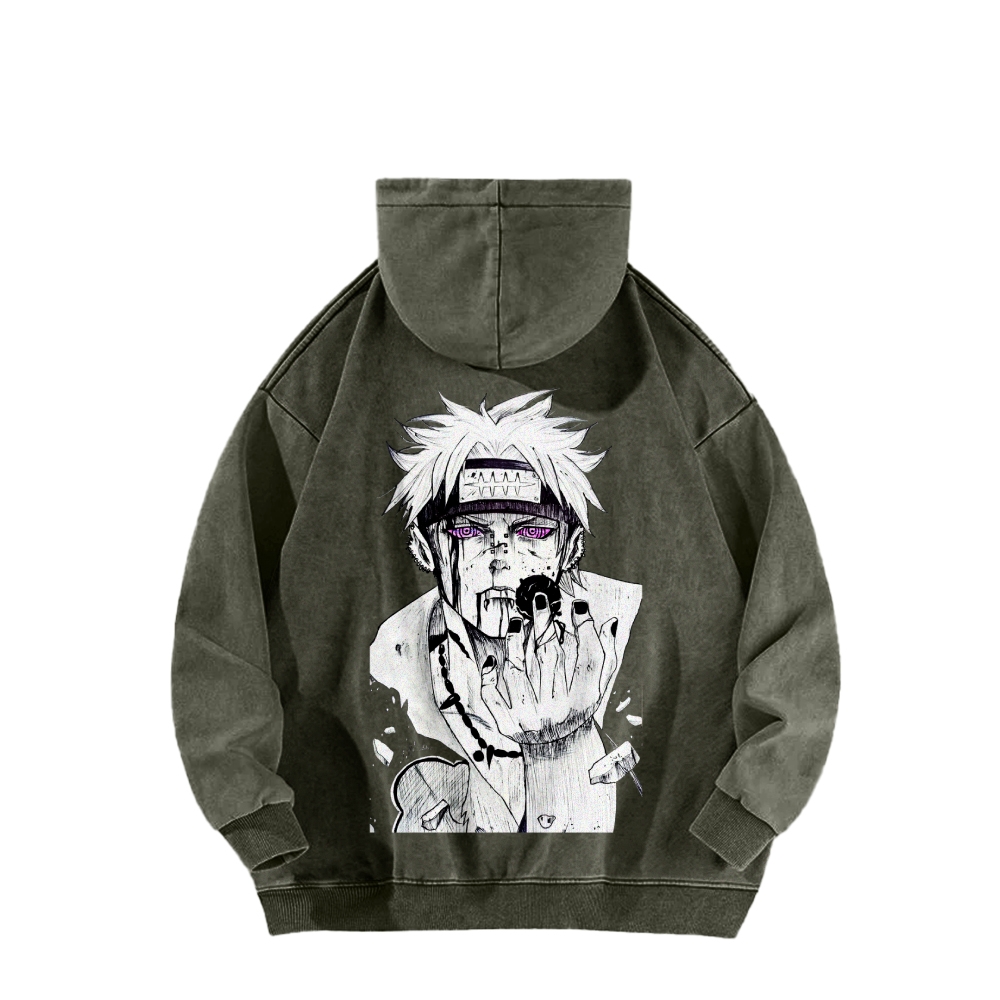 Naruto Casual Washed Hoodie 2509012973-Coordom