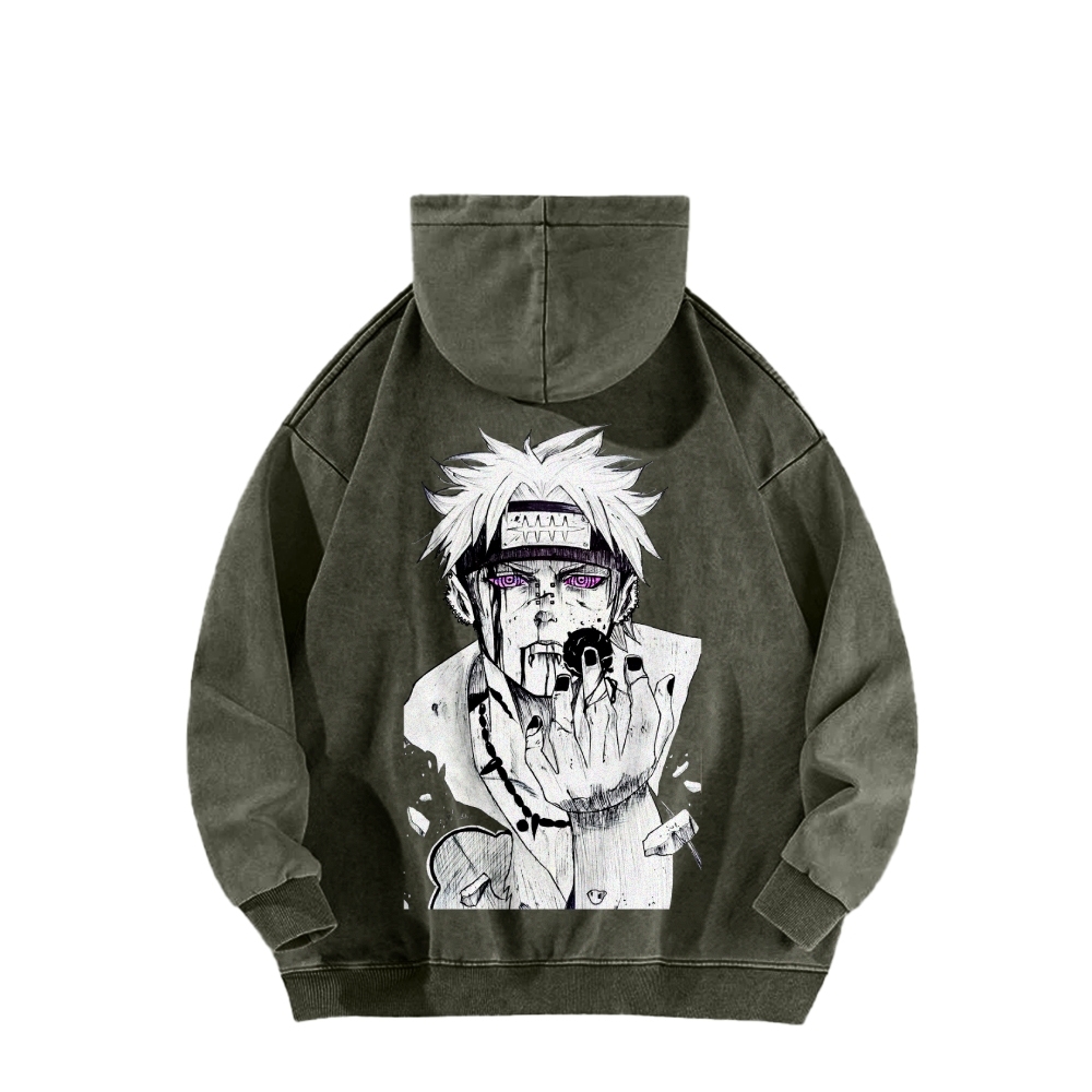 Naruto Casual Washed Hoodie 2509012973-Coordom