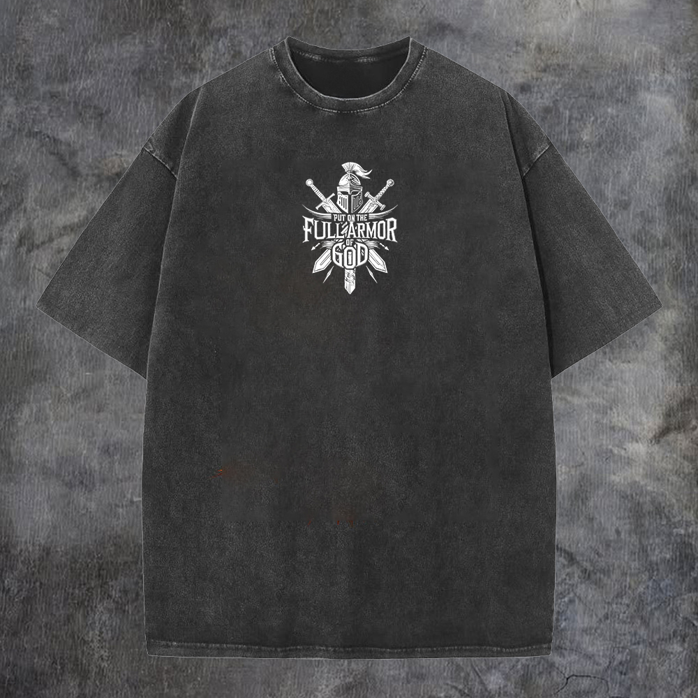 My Soul Is Untouchable The Blood Of Christ Has Bought My Name Printed Men's Washed Tee-Coordom