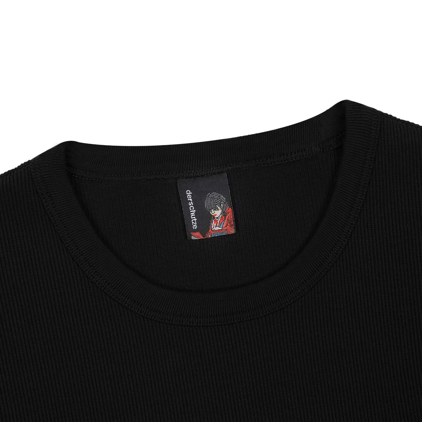 "blossom v3" ribbed T Shirt black-Coordom