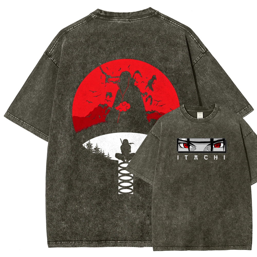 Naruto Unisex Fit Washed T-Shirt 2508023391-Coordom