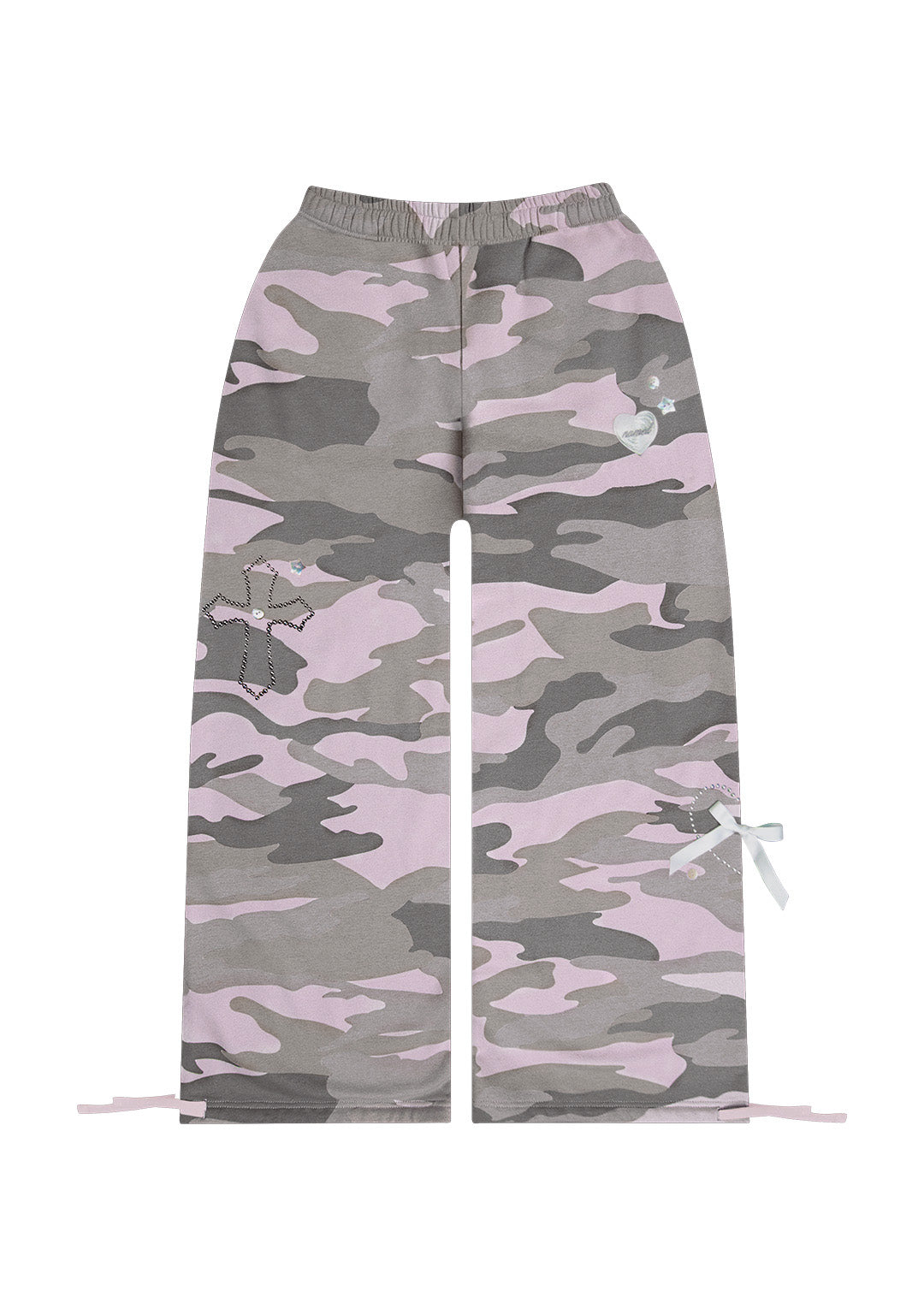 WHISPER OVERSIZED SWEATPANTS PASTEL CAMO-Coordom