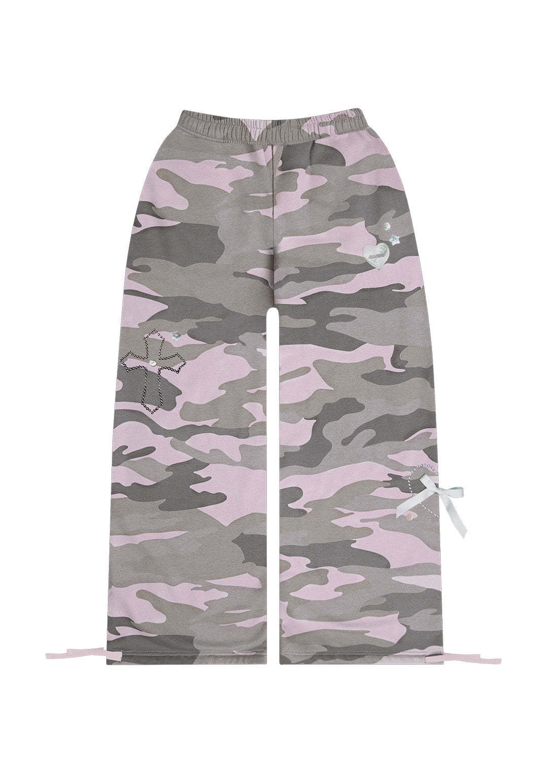 WHISPER OVERSIZED SWEATPANTS PASTEL CAMO-Coordom