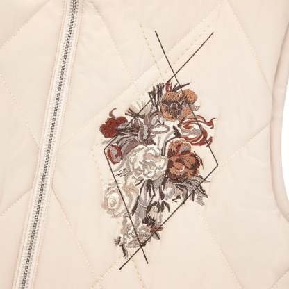 "garden of eden" Vest puffer beige-Coordom