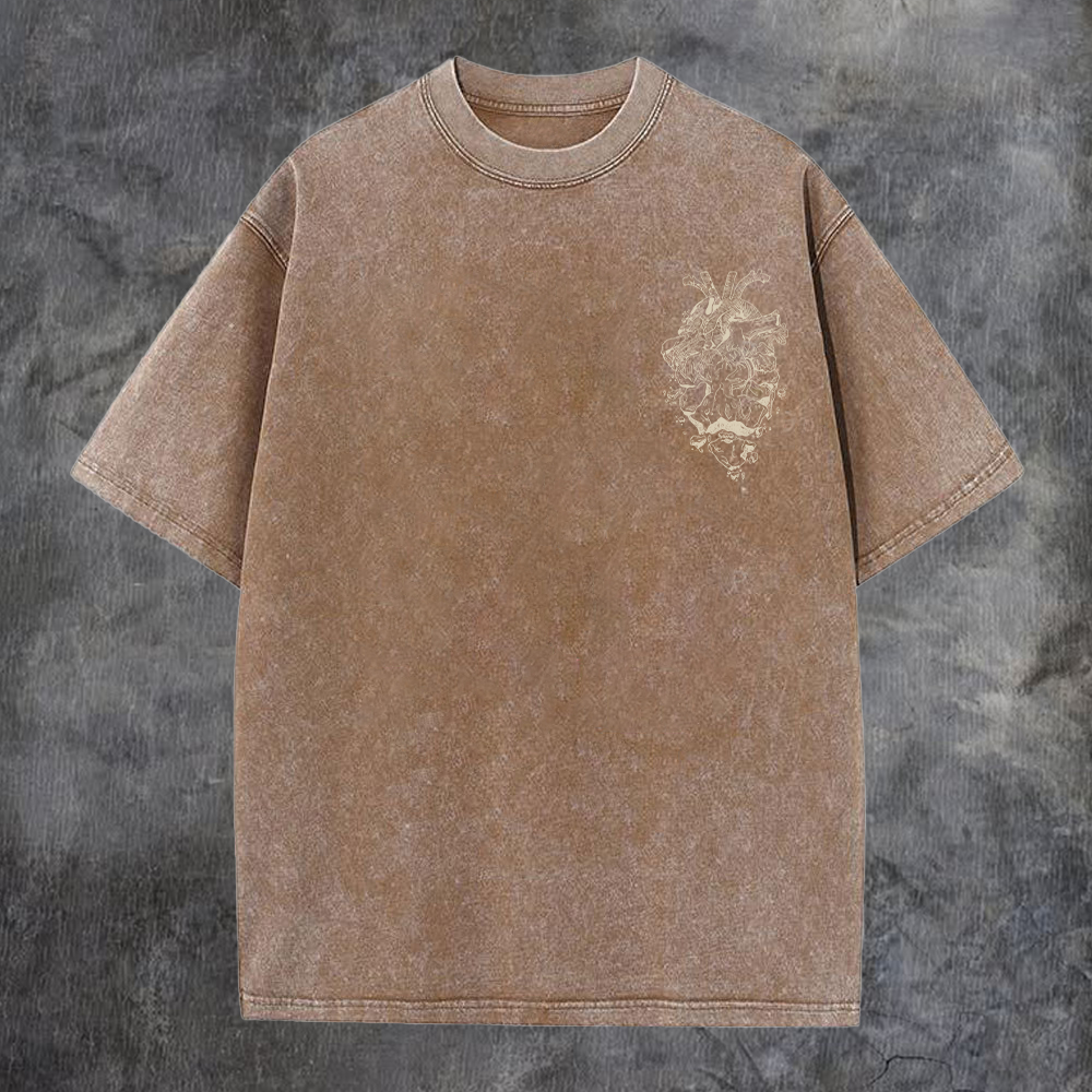 Ezekiel 36:26 Washed T-shirt-Coordom