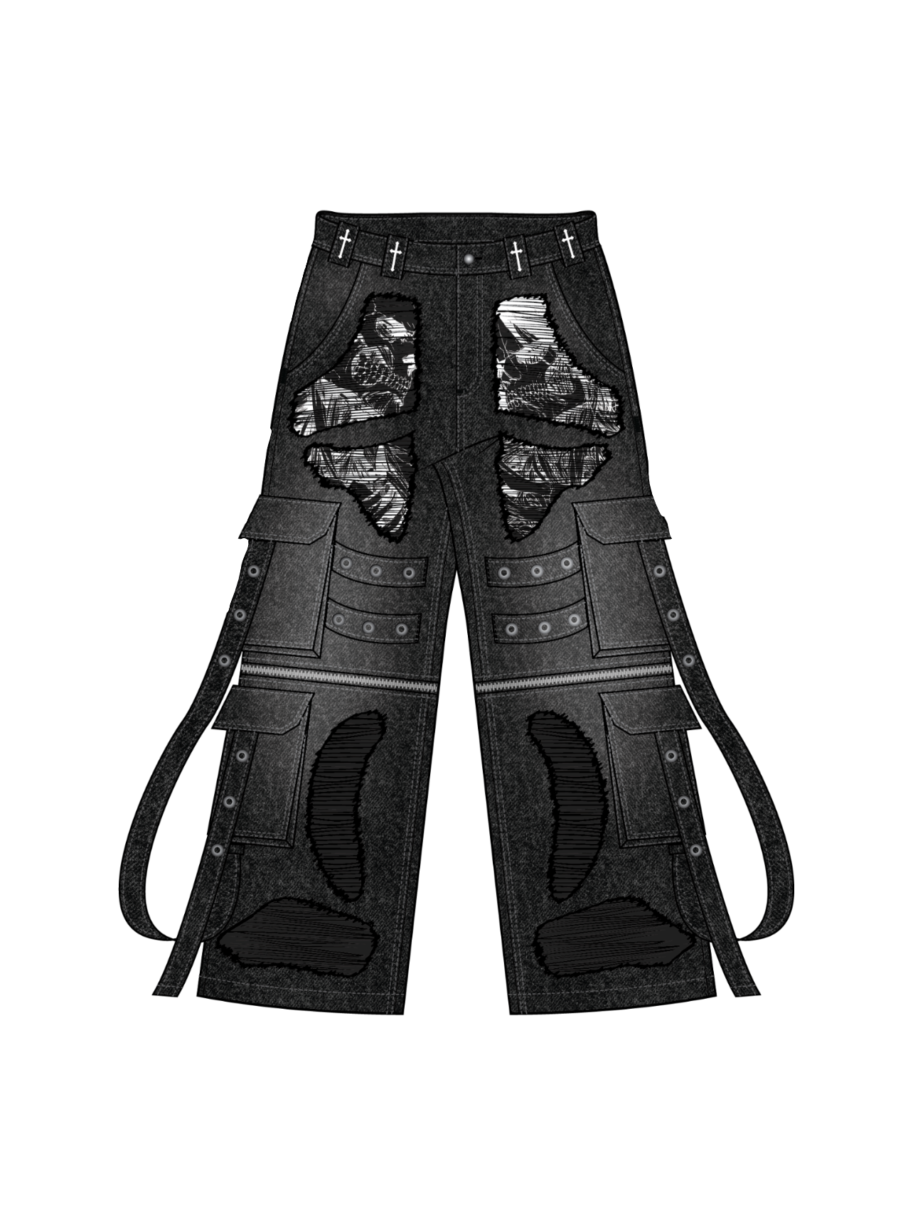 "Maria Wall" Cargo Pants-Coordom