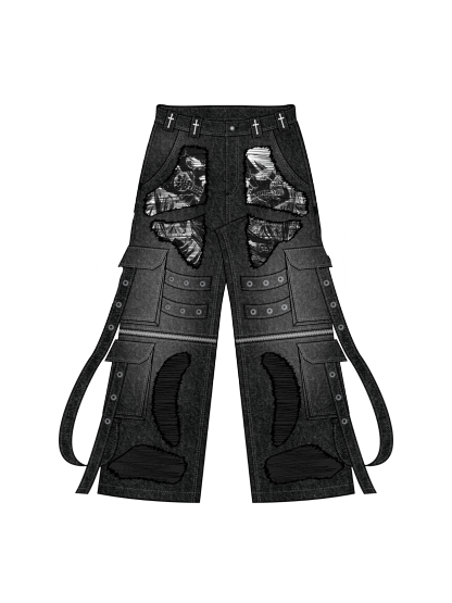 "Maria Wall" Cargo Pants-Coordom
