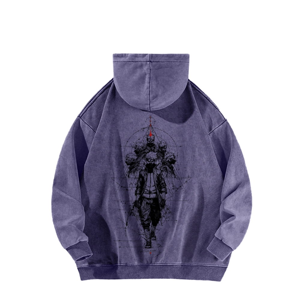 Naruto Casual Washed Hoodie 2509012972-Coordom