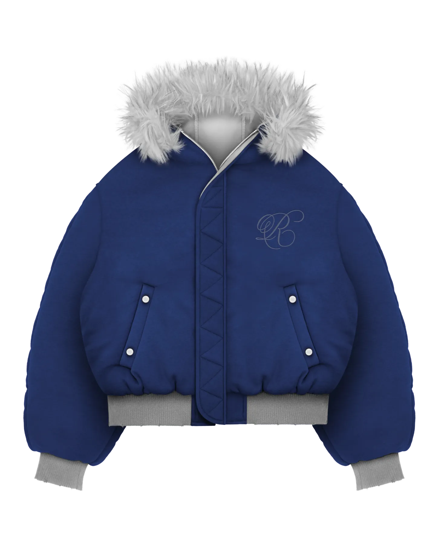 REAVEN BLACK FUR BOMBER JACKET-Coordom