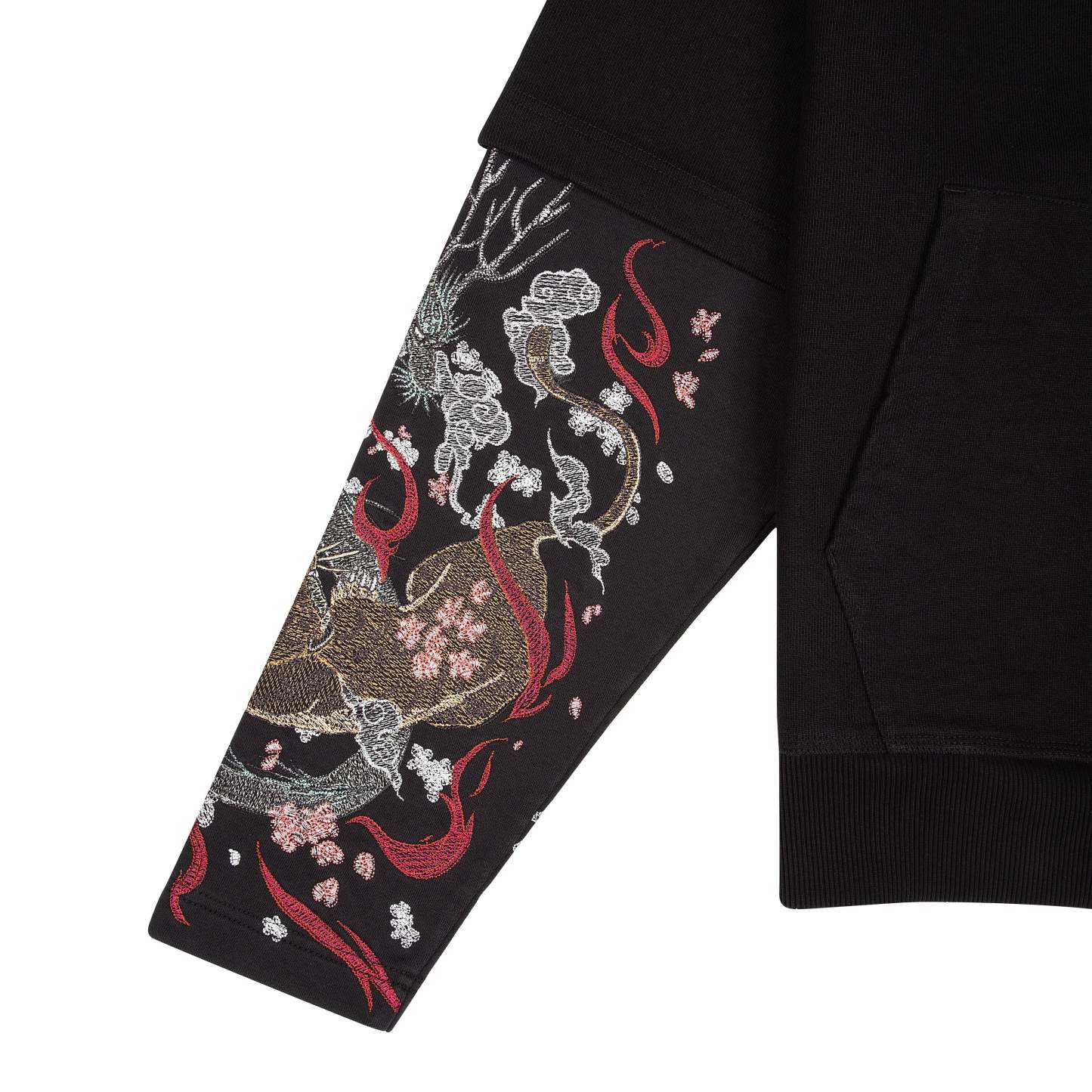 "yakuza" double sleeve Hoodie-Coordom