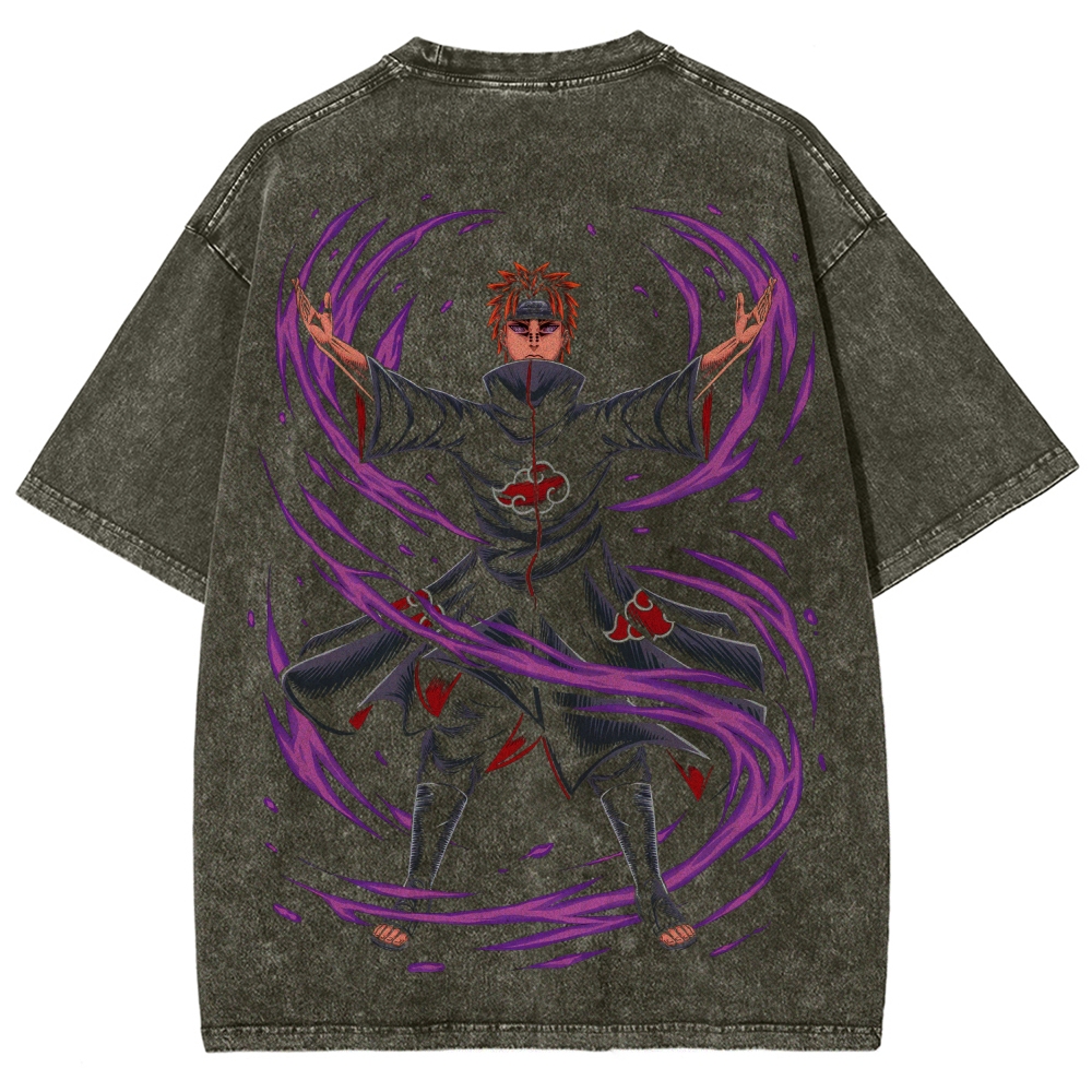 Naruto Unisex Fit Washed T-Shirt 2507030111-Coordom