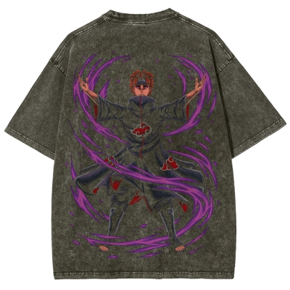 Naruto Unisex Fit Washed T-Shirt 2507030111-Coordom