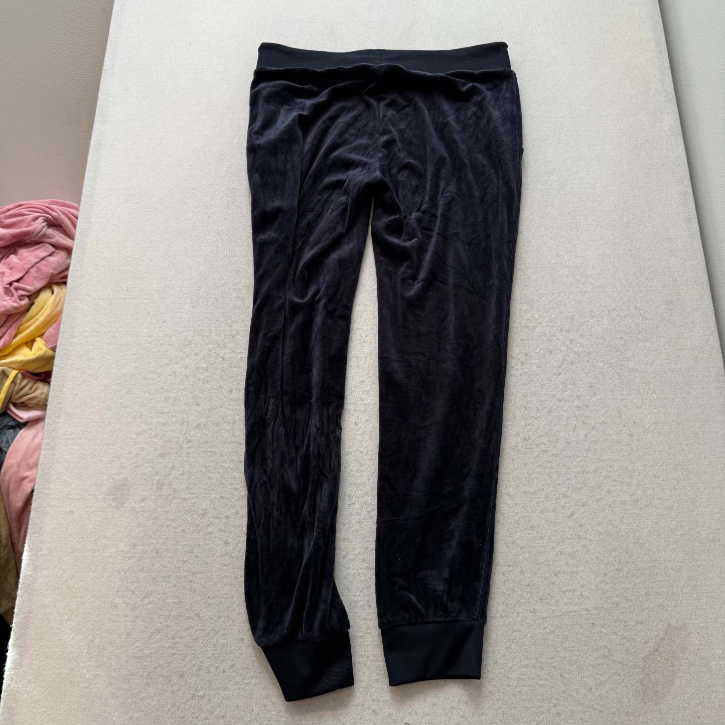 Juicy Couture navy Velour Tracksuit Set Hoodie & Drawstring Pants Size XL/M-Coordom