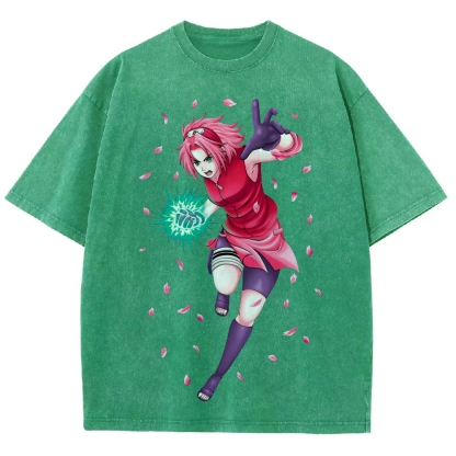 Naruto Unisex Fit Washed T-Shirt 2507030119-Coordom