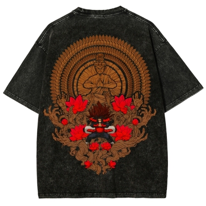 Naruto Unisex Fit Washed T-Shirt 2507012467-Coordom