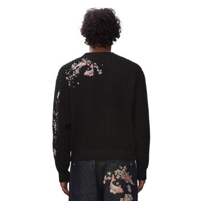 "yakuza v3" Knit black-Coordom