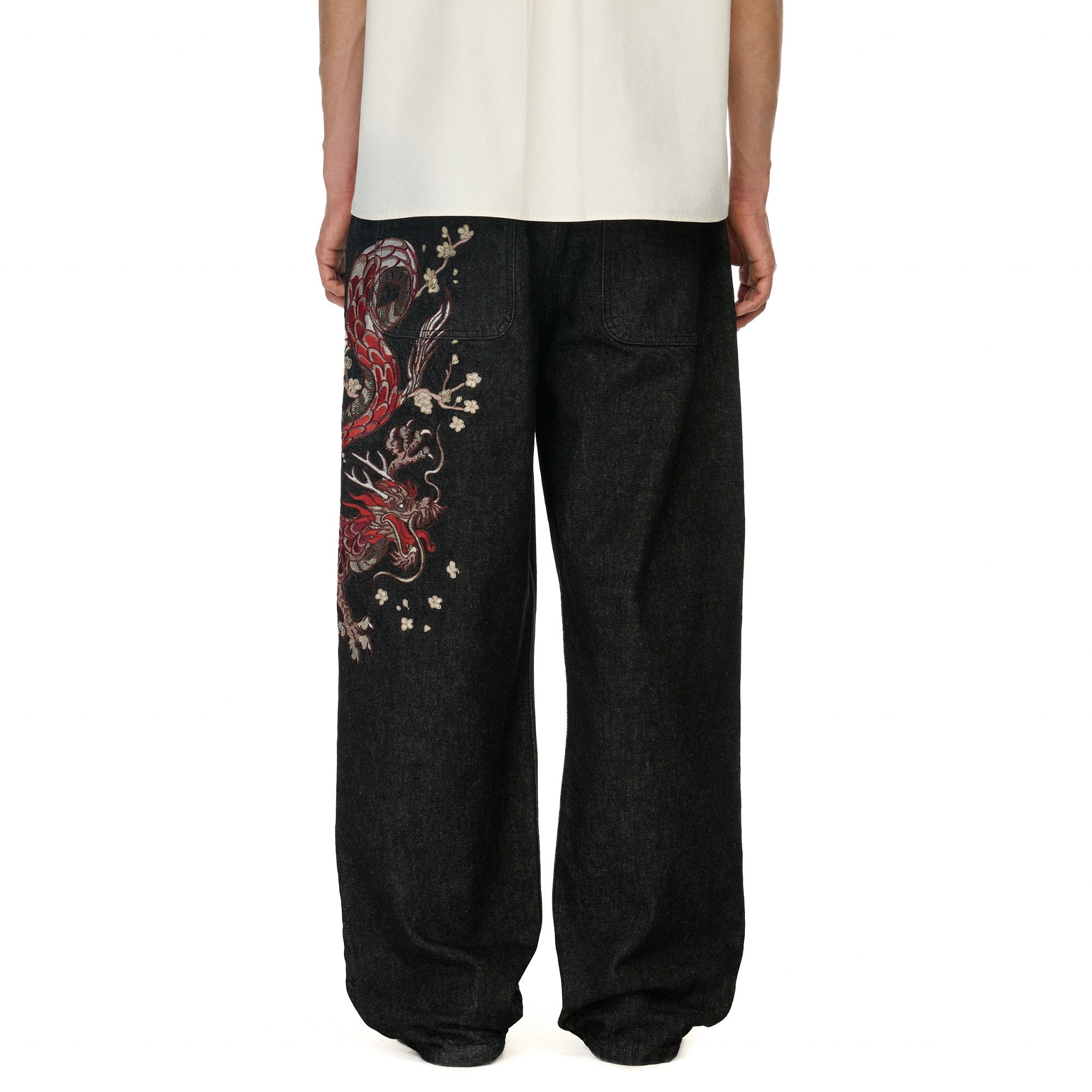 "yakuza" raw Denim black 01-Coordom