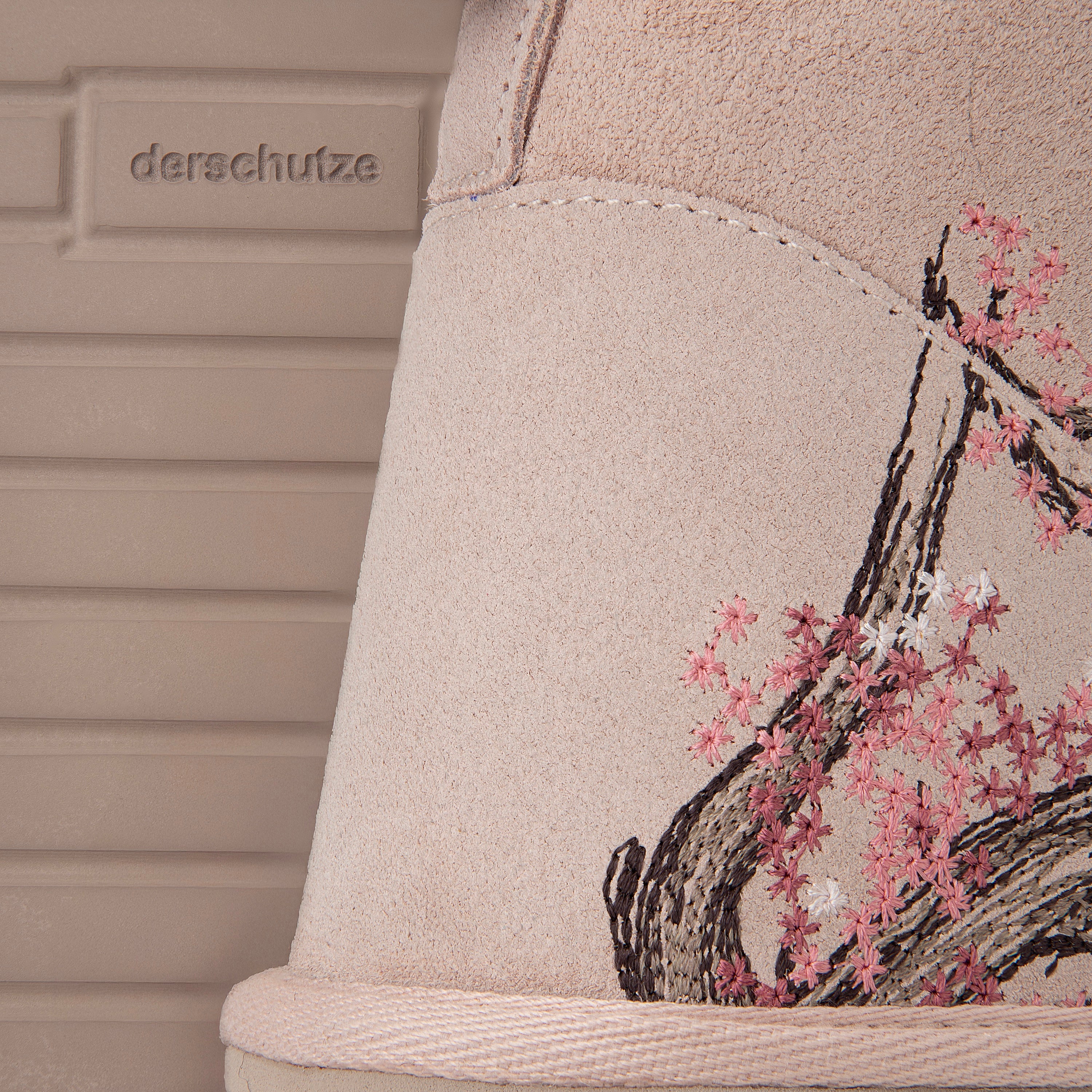 "blossom" fur-lined Boots-Coordom