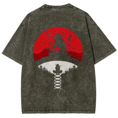 Naruto Unisex Fit Washed T-Shirt 2508023391-Coordom