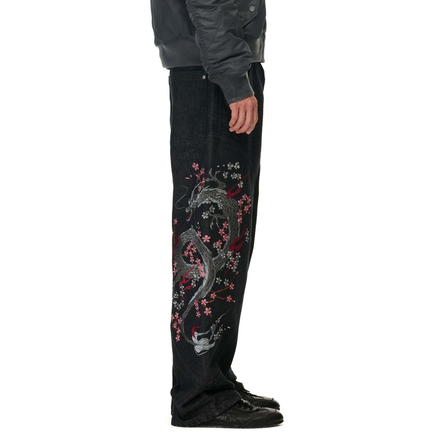 "yakuza" raw Denim black 02-Coordom