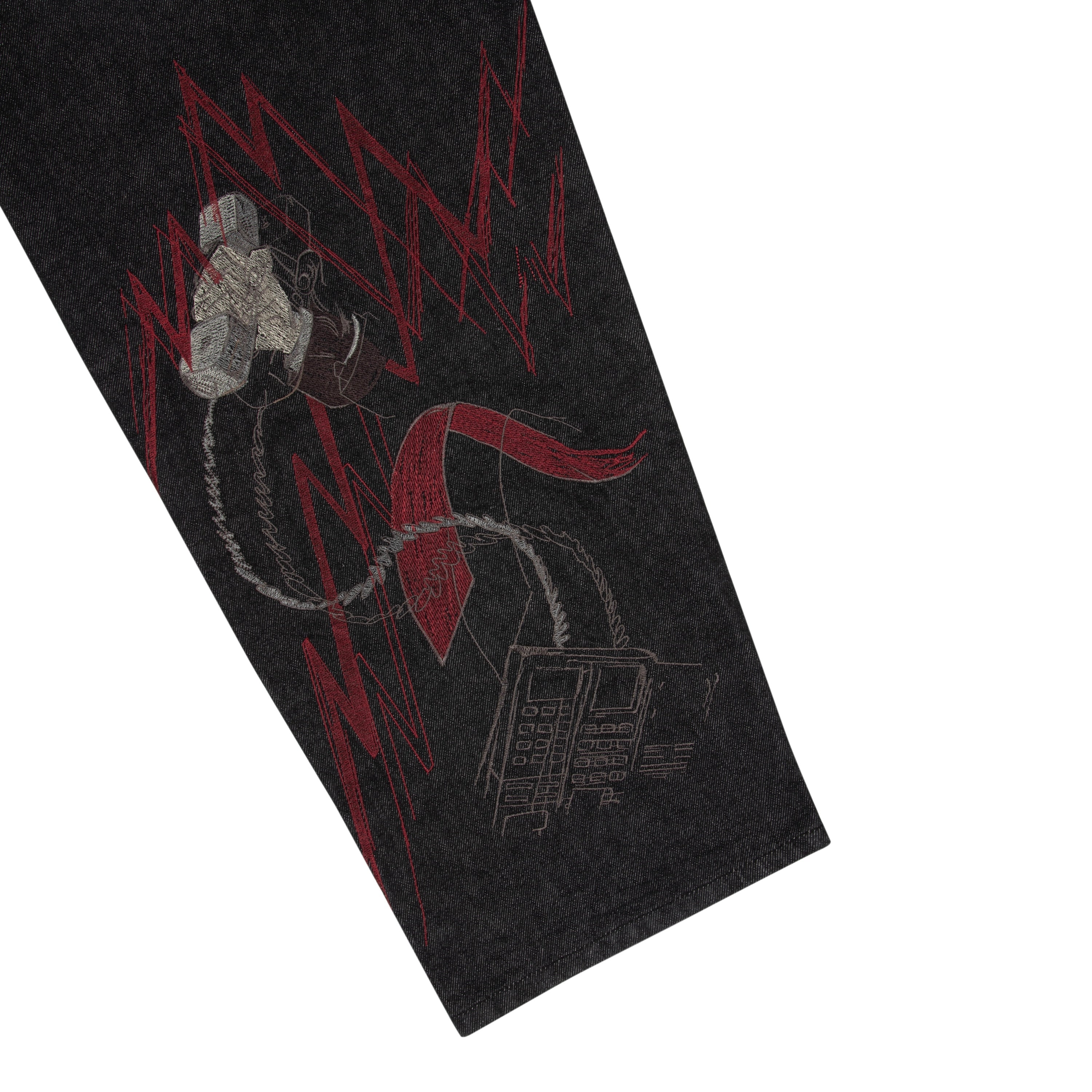 "wall street" black raw Denim-Coordom