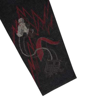 "wall street" black raw Denim-Coordom