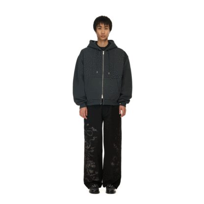 "yakuza v2" Zip Up grey-Coordom