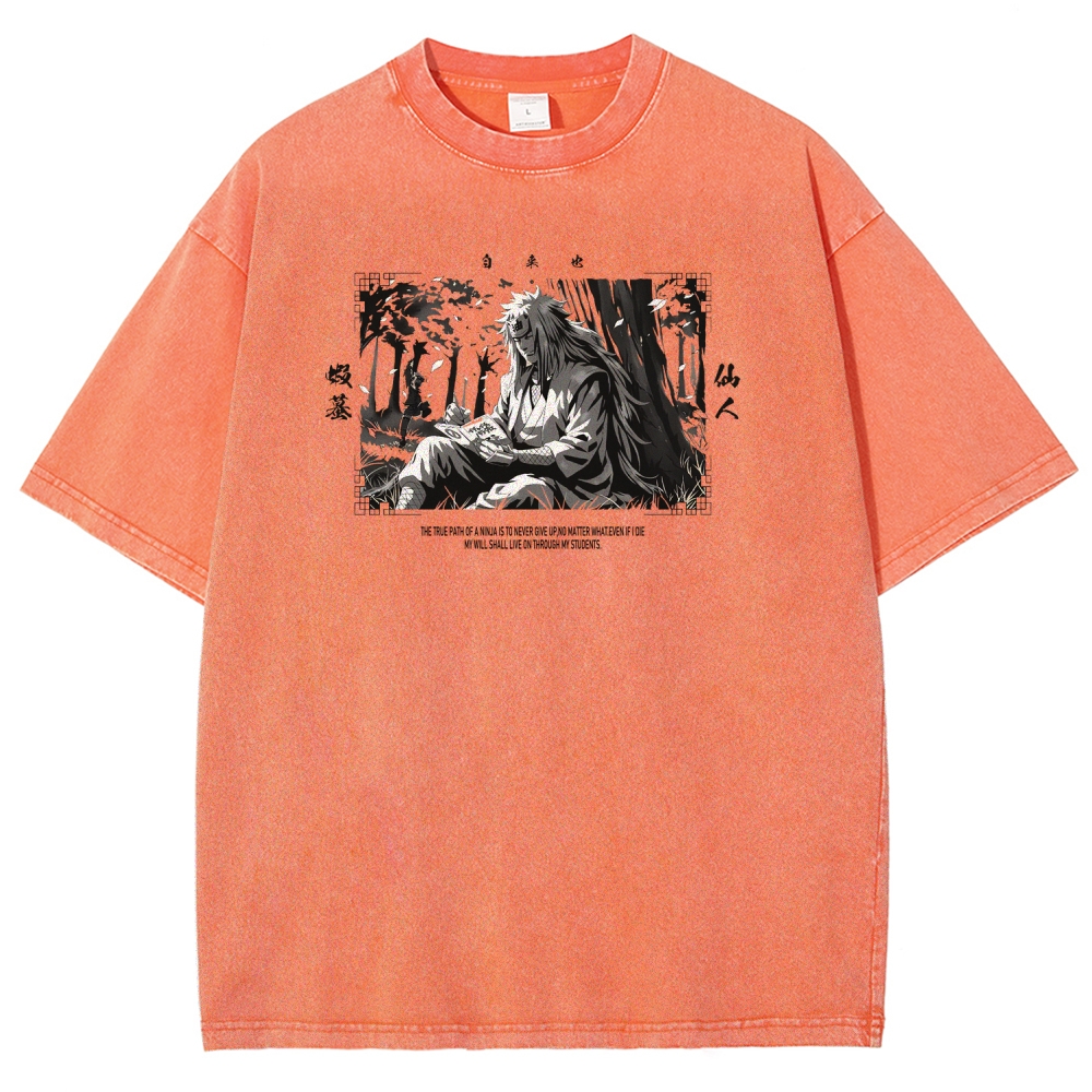 Jiraiya Unisex Fit Washed T-Shirt 2510008383-Coordom