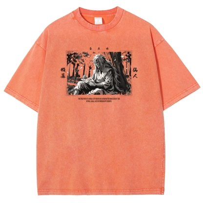 Jiraiya Unisex Fit Washed T-Shirt 2510008383-Coordom