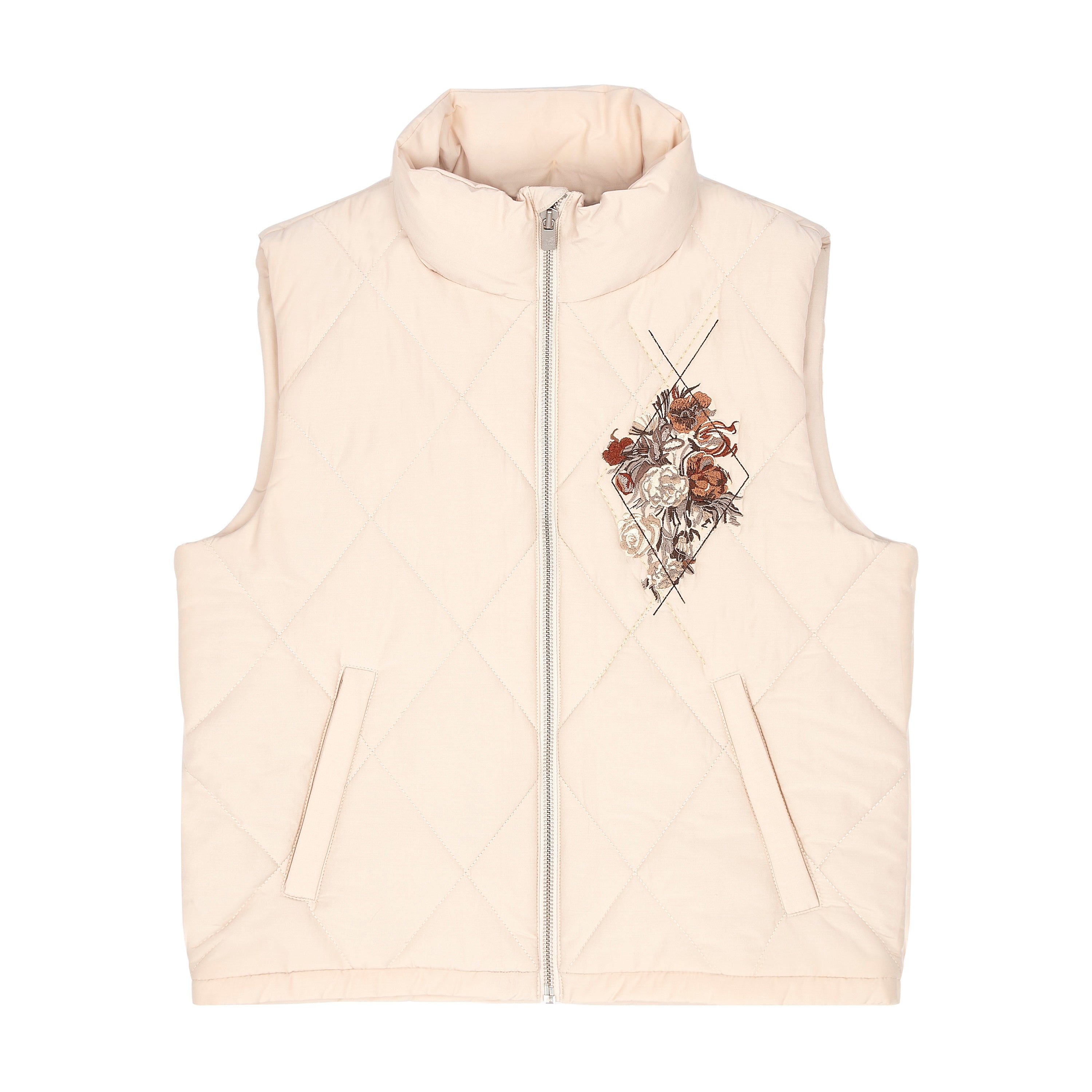 "garden of eden" Vest puffer beige-Coordom