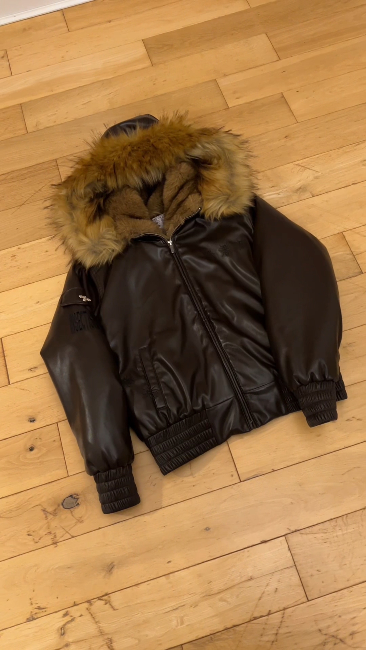 REVERSIBLE FIREFLY FUR BOMBER JACKET-Coordom