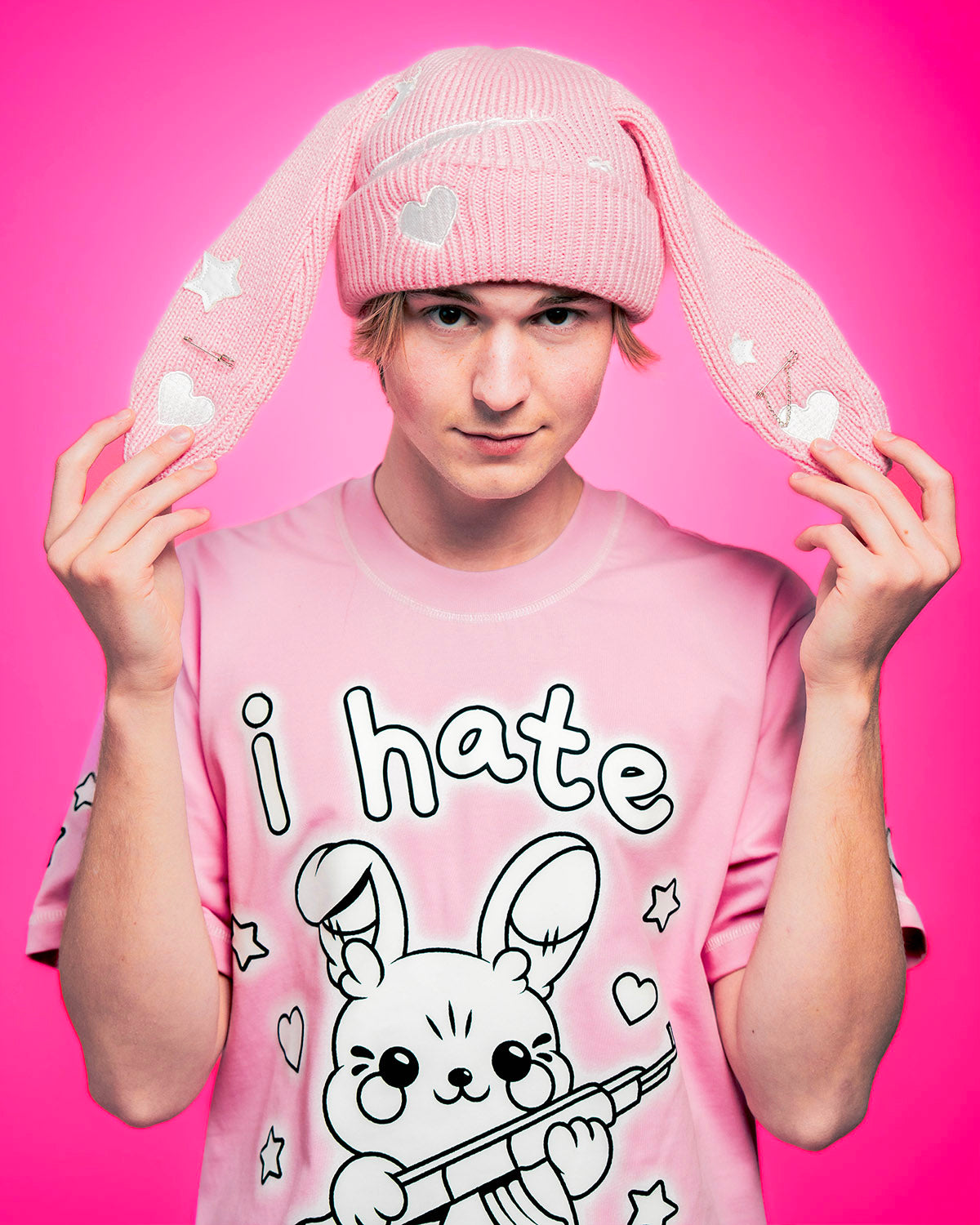  Pink Floppy Beanie-Coordom