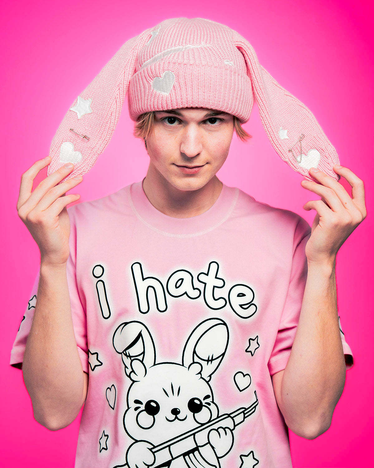  Pink Floppy Beanie-Coordom