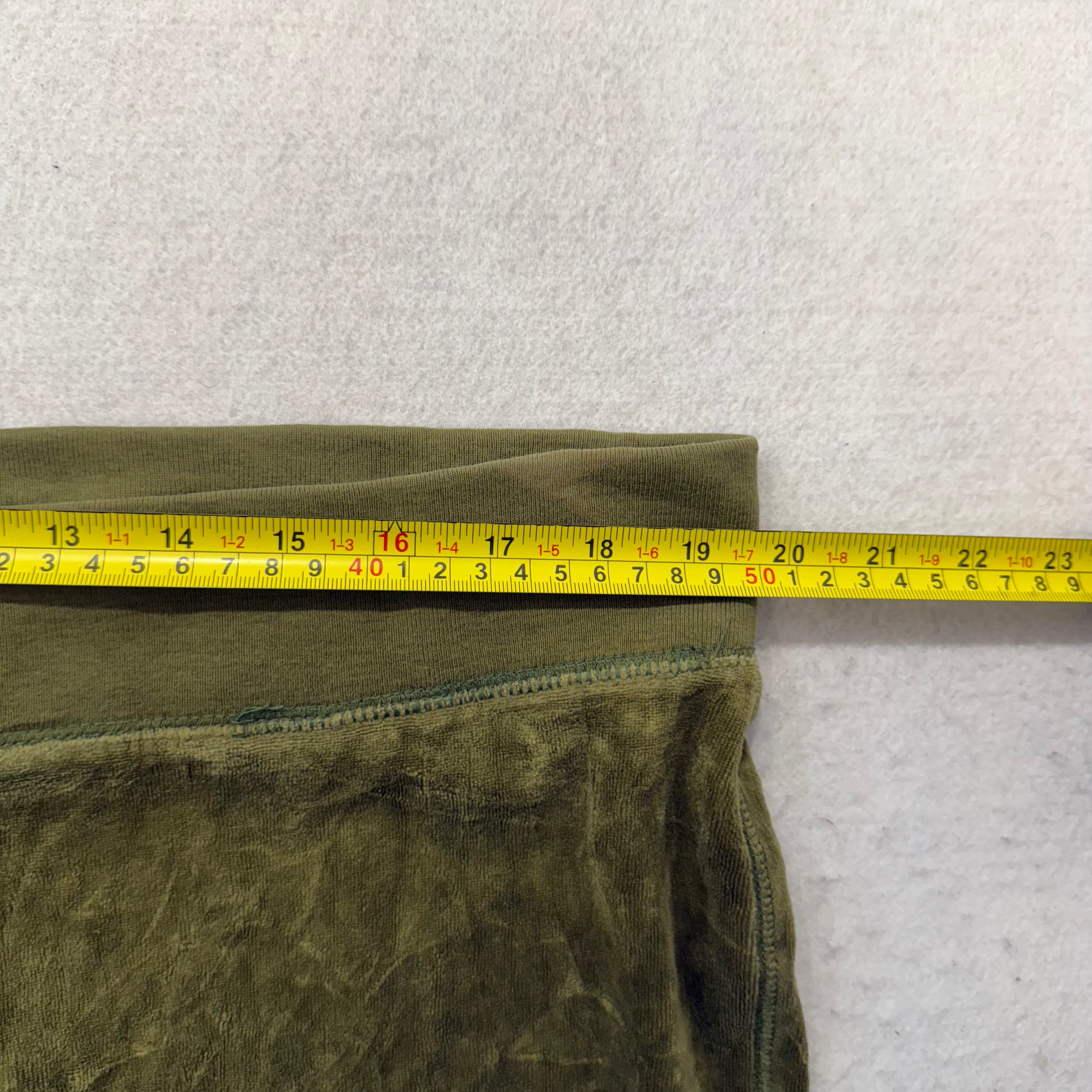 Juicy Couture Women's Olive Green Velour Flared Track Pant Loungewear Size XL-Coordom