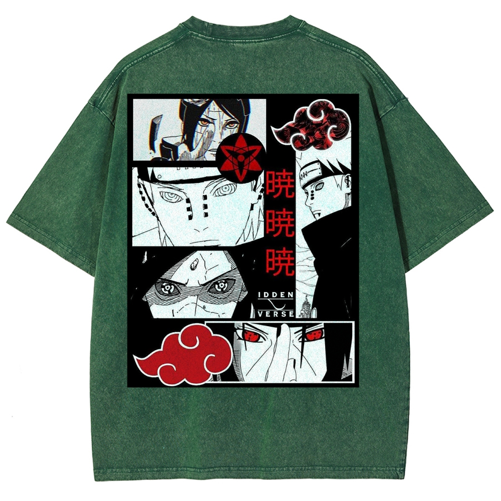 Naruto Unisex Fit Washed T-Shirt 2502003553-Coordom