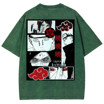 Naruto Unisex Fit Washed T-Shirt 2502003553-Coordom