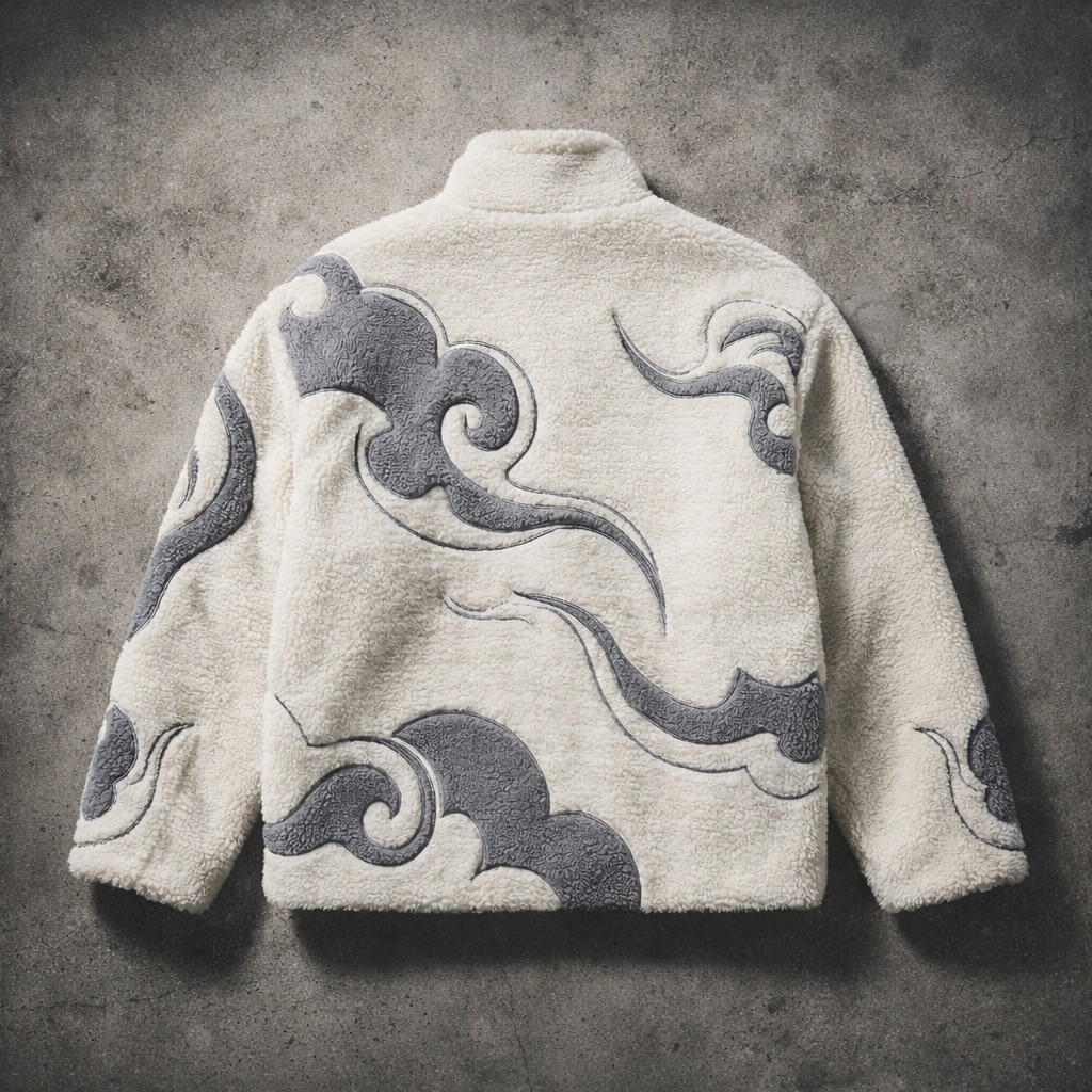 Luffy Gear 5 Sherpa Fleece Jacket | One Piece Anime Oversized Streetwear-Coordom