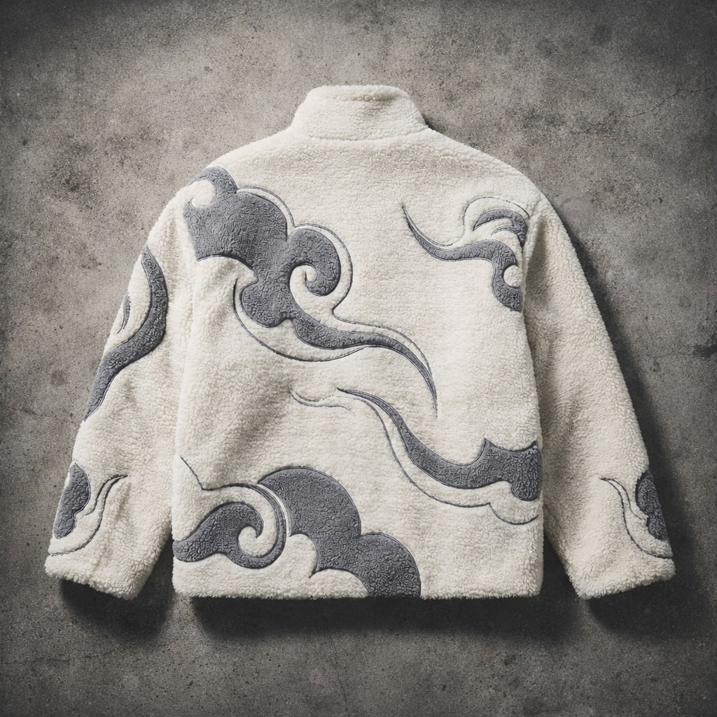 Luffy Gear 5 Sherpa Fleece Jacket | One Piece Anime Oversized Streetwear-Coordom