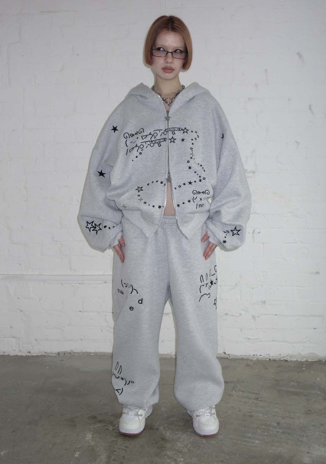 MALFUNCTION SWEATPANTS GREY MARL-Coordom
