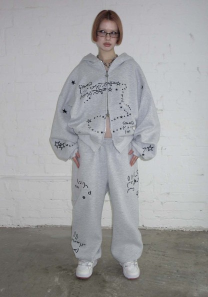 MALFUNCTION SWEATPANTS GREY MARL-Coordom