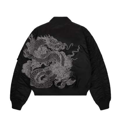 "yakuza" bomber Jacket black-Coordom