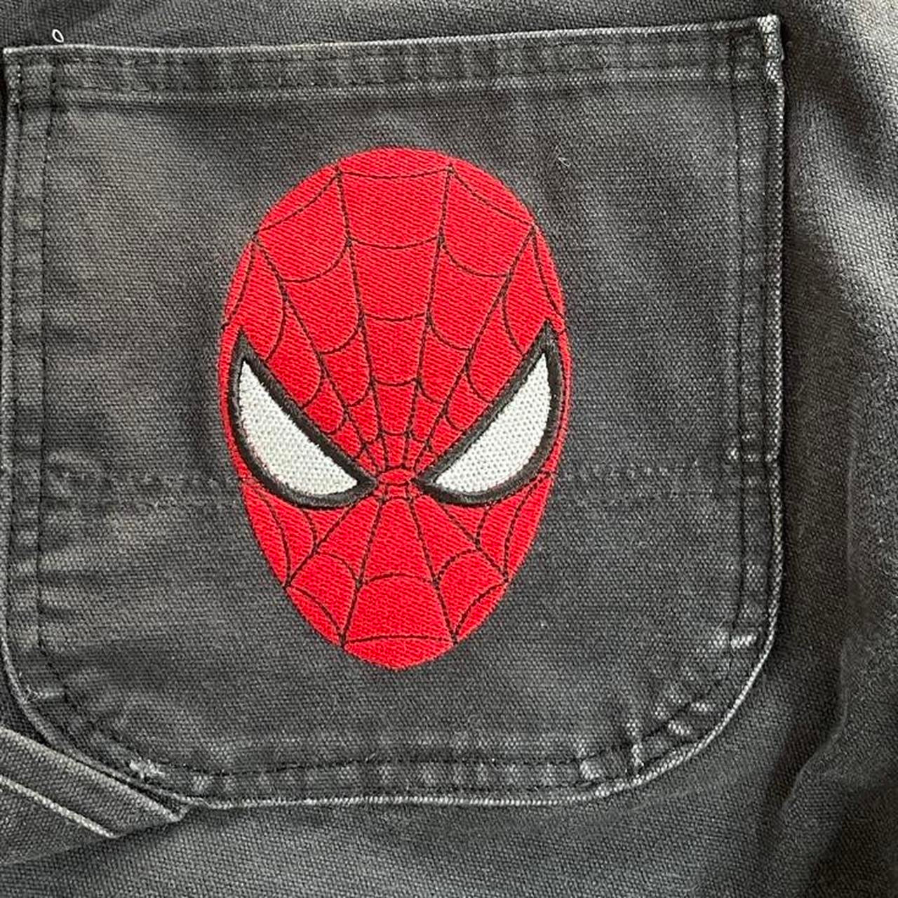 (34X30) spider-man embroidered jeans-Coordom