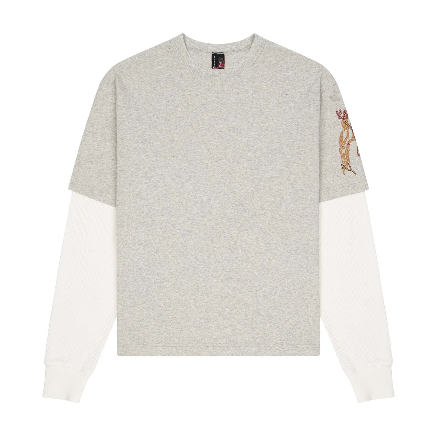 "yakuza" layered Longsleeve grey-Coordom