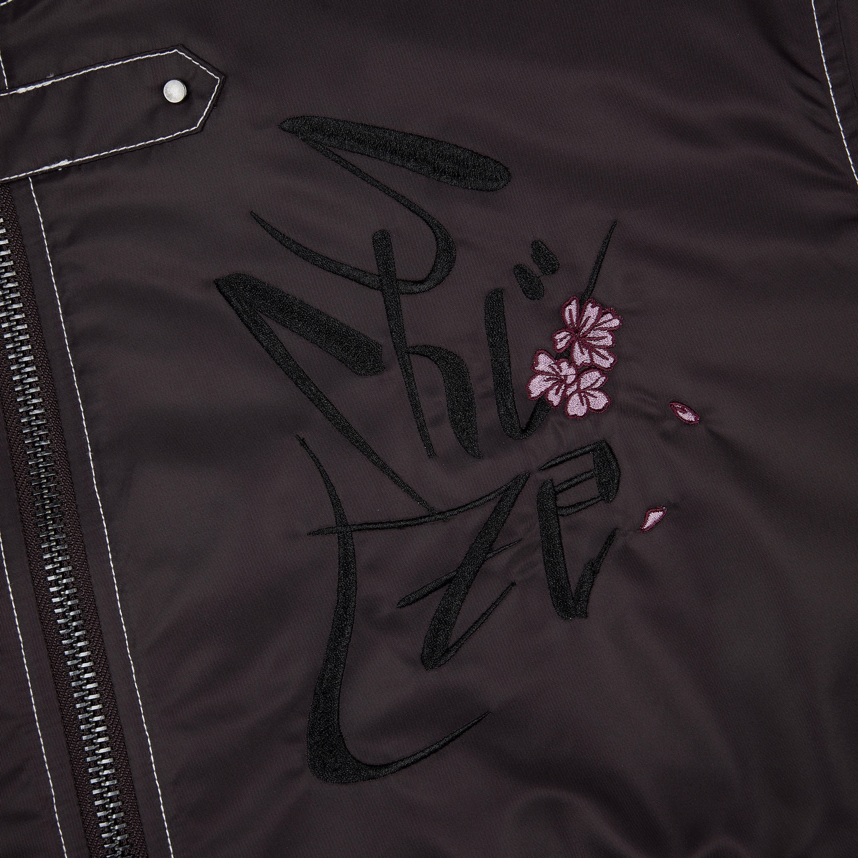 "yakuza v2" bomber Jacket deep plum-Coordom