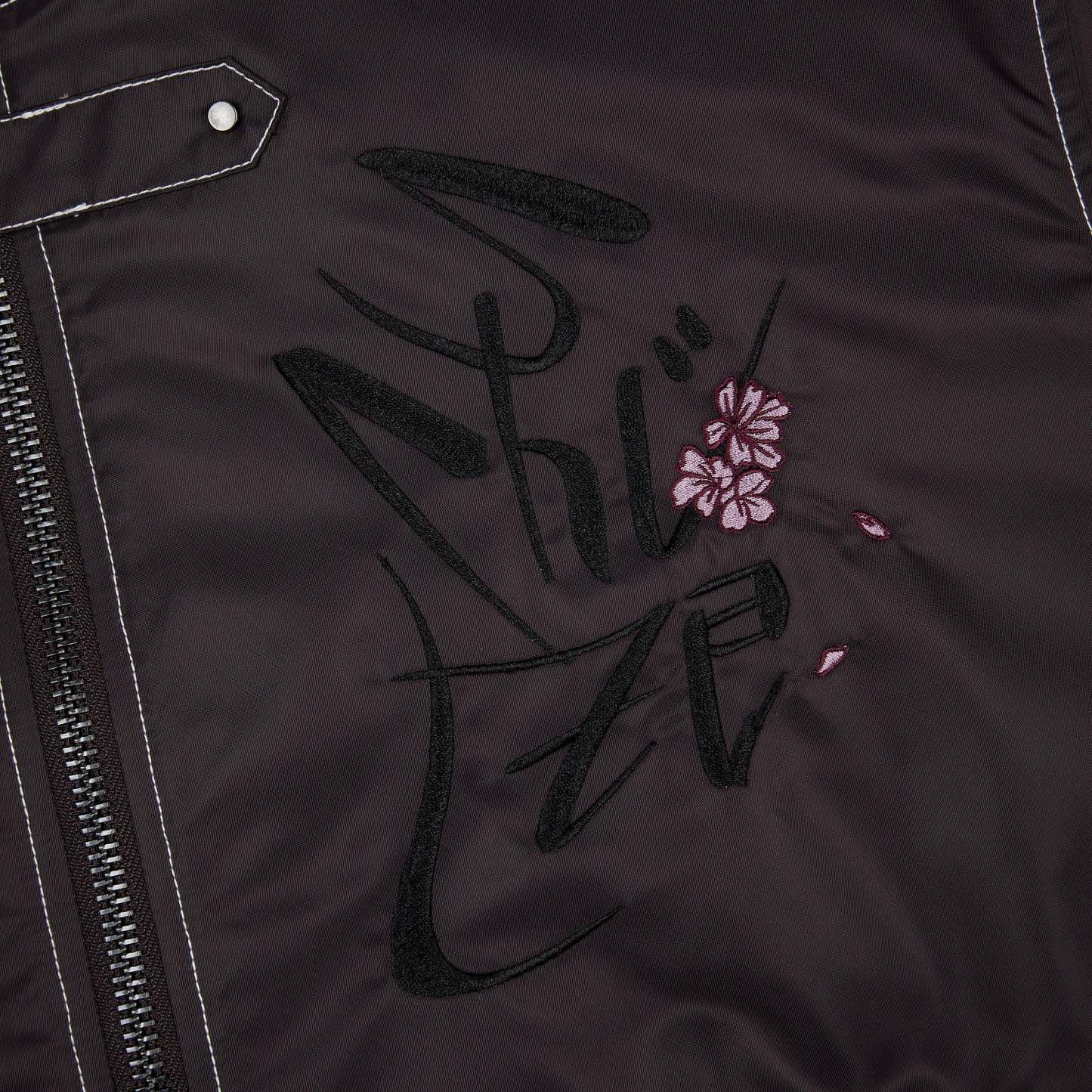 "yakuza v2" bomber Jacket deep plum-Coordom