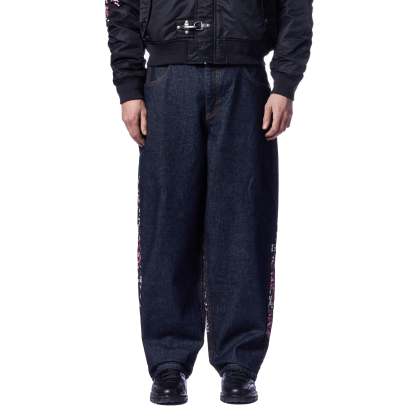 Blossom V3 Indigo Raw Denim Jeans (02) | Vintage Streetwear Baggy Pants-Coordom
