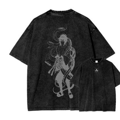 SASUKE II STREETWEAR WASH TEE-Coordom