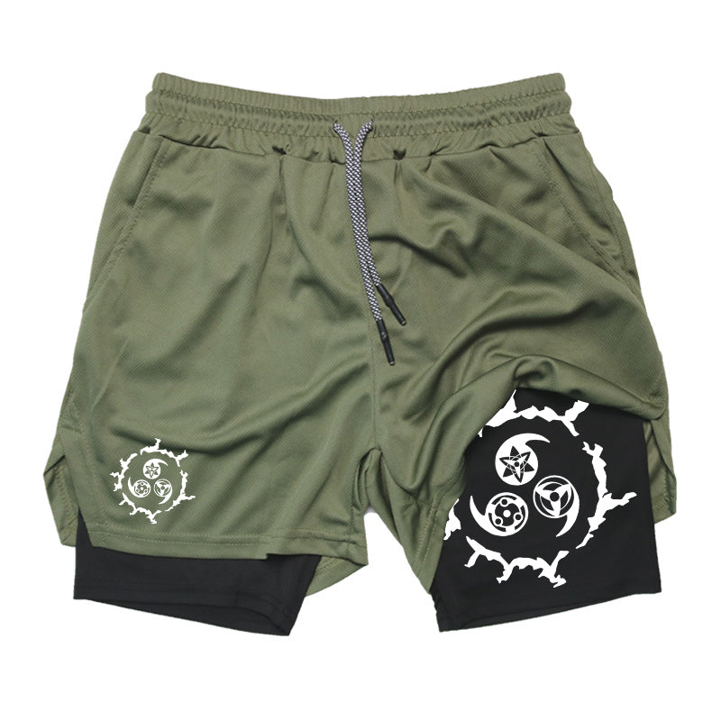 Cursed Eyes Gym Shorts-Coordom